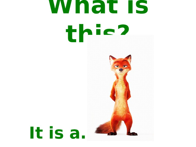 What is this? It is a… 