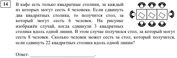 В кафе есть только квадратные столики