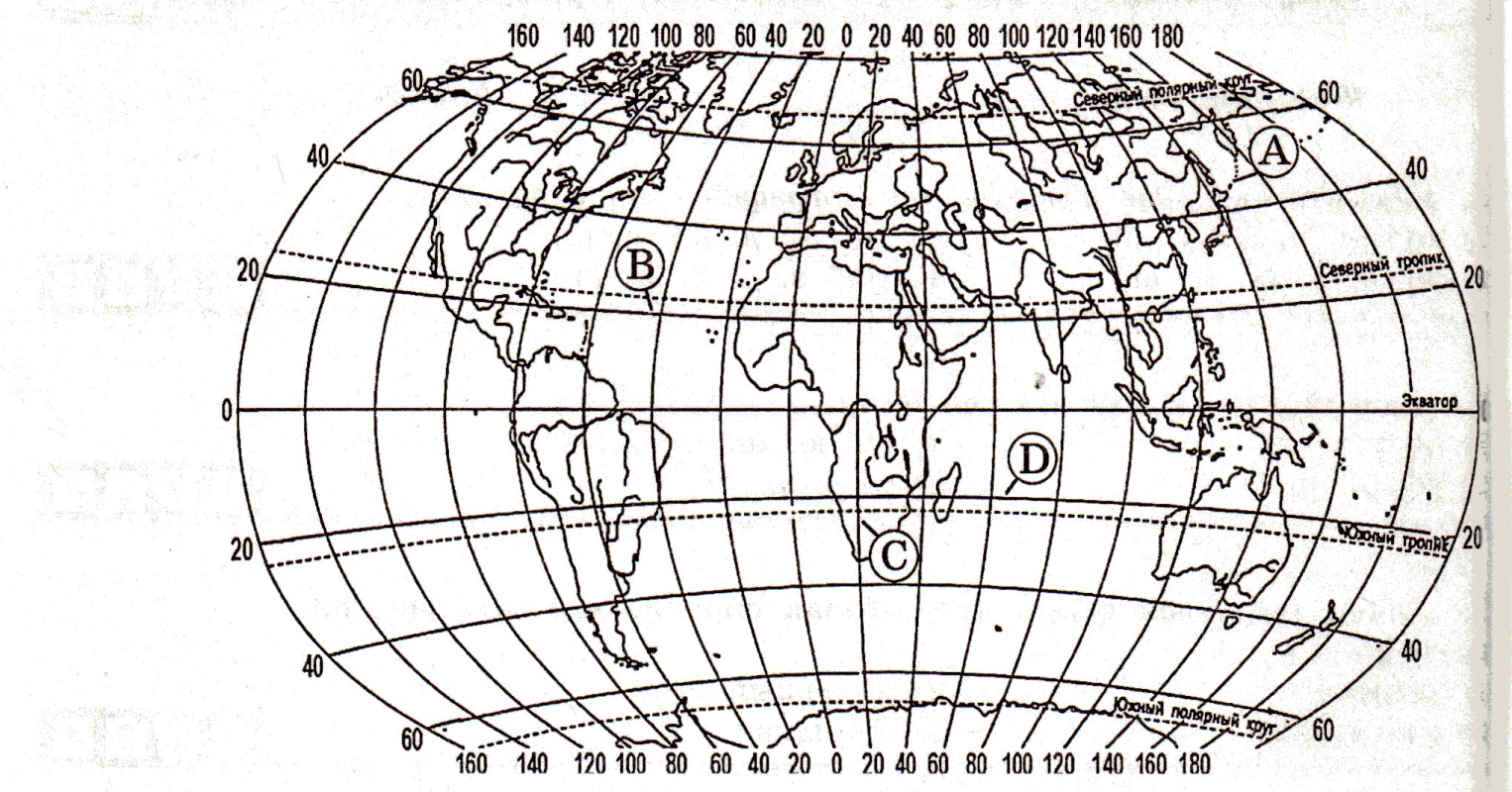 Точка на карте имеет географические координаты