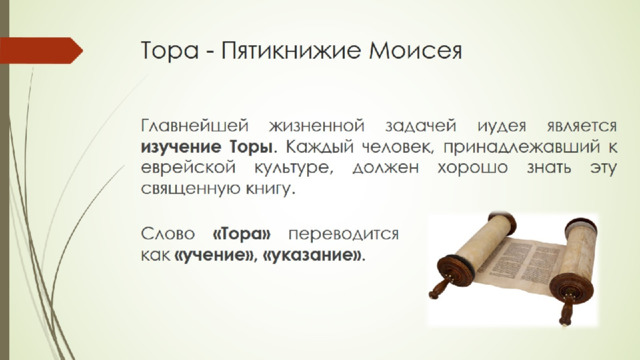 Тора - Пятикнижие Моисея 