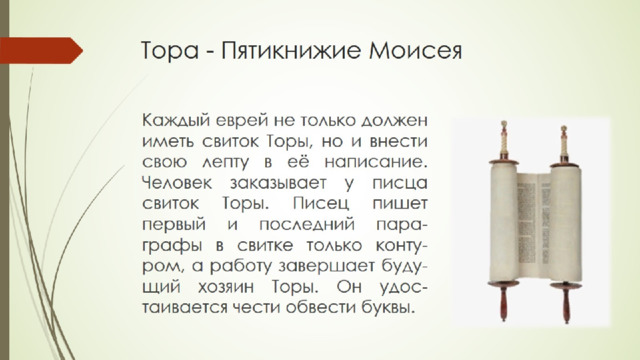 Тора - Пятикнижие Моисея 
