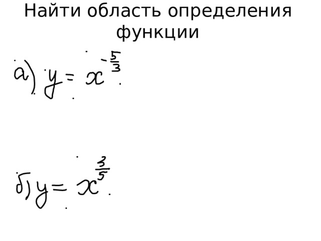 Найти область определения функции 