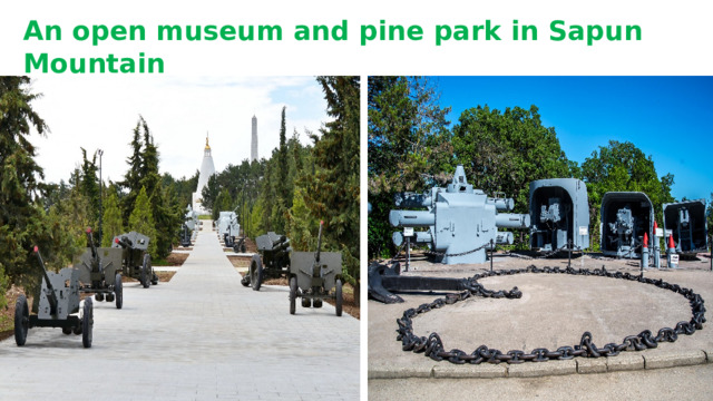 An open museum and pine park in Sapun Mountain 