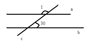 По указанным на рисунке градусным мерам углов определите какие прямые параллельны прямой а