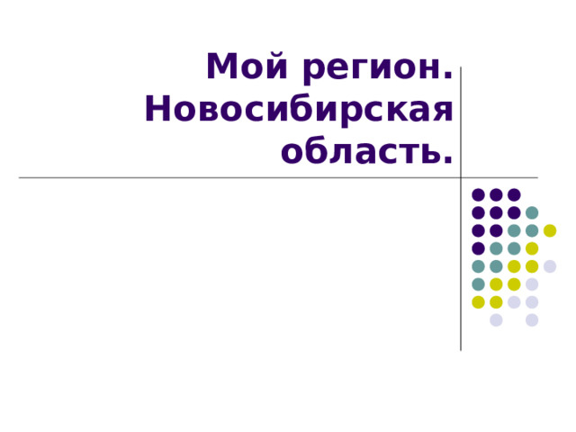 Мой регион.  Новосибирская область.  