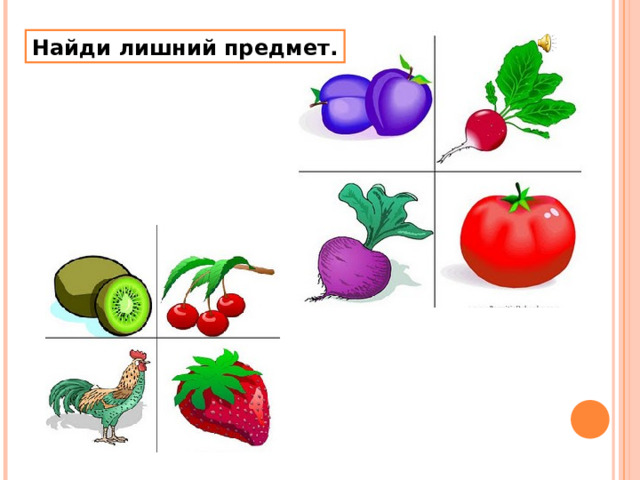 Найди лишний предмет . 