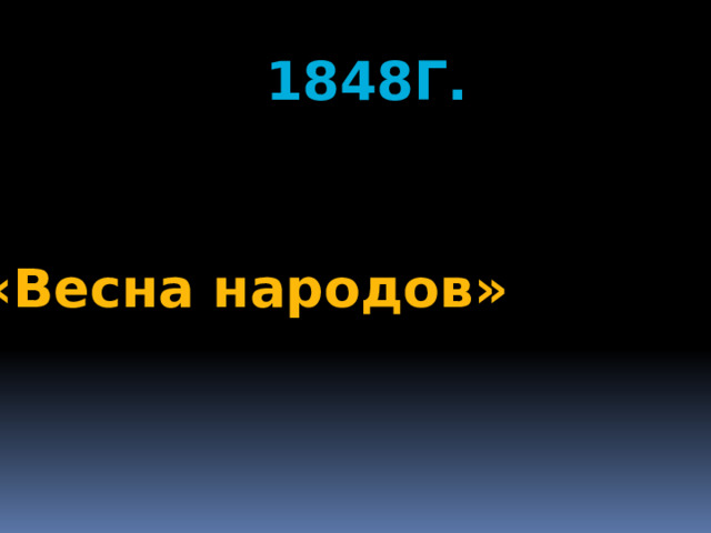 1848г. «Весна народов» 