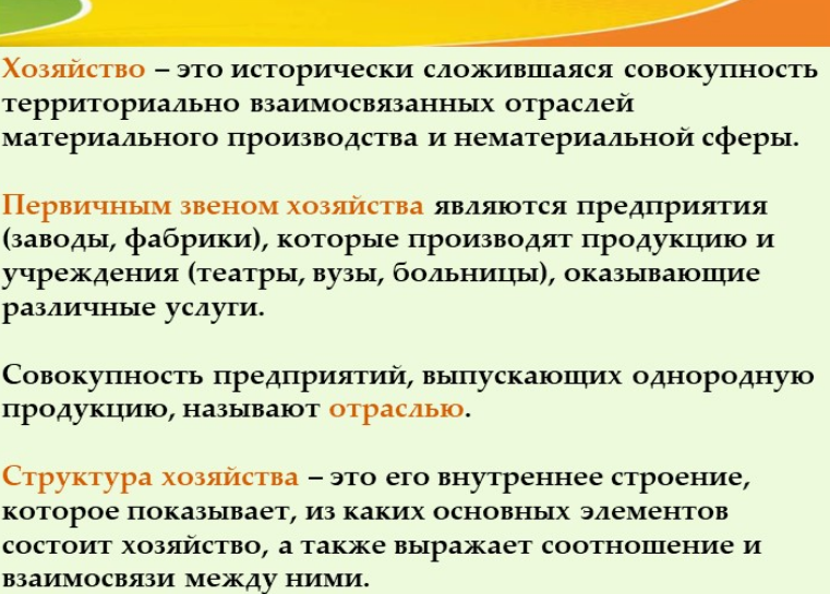 Общая характеристика хозяйства. Хозяйство. Территориальная структура хозяйства Донбасса. Экономика как совокупность взаимосвязанных отраслей. Первичными звеньями хозяйства является.