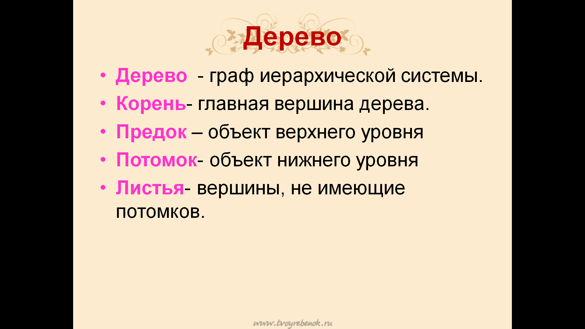 Граф иерархической системы называется схемой корнем предком деревом