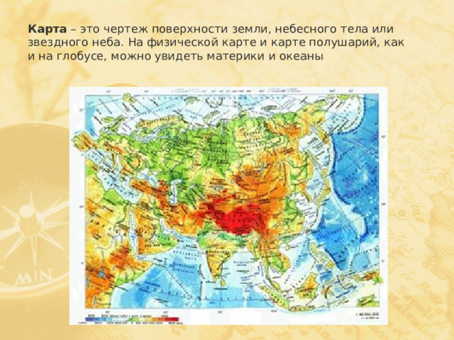 Чертеж поверхности земли