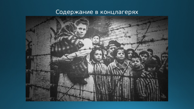 Содержание в концлагерях 