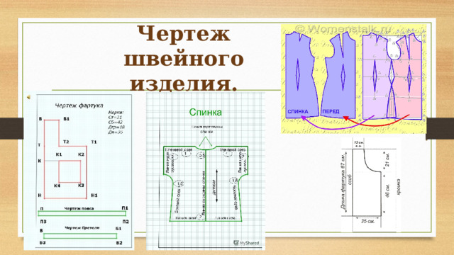 Что такое вырезанный чертеж швейного изделия