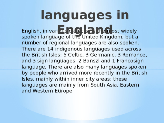 Interesting facts about England