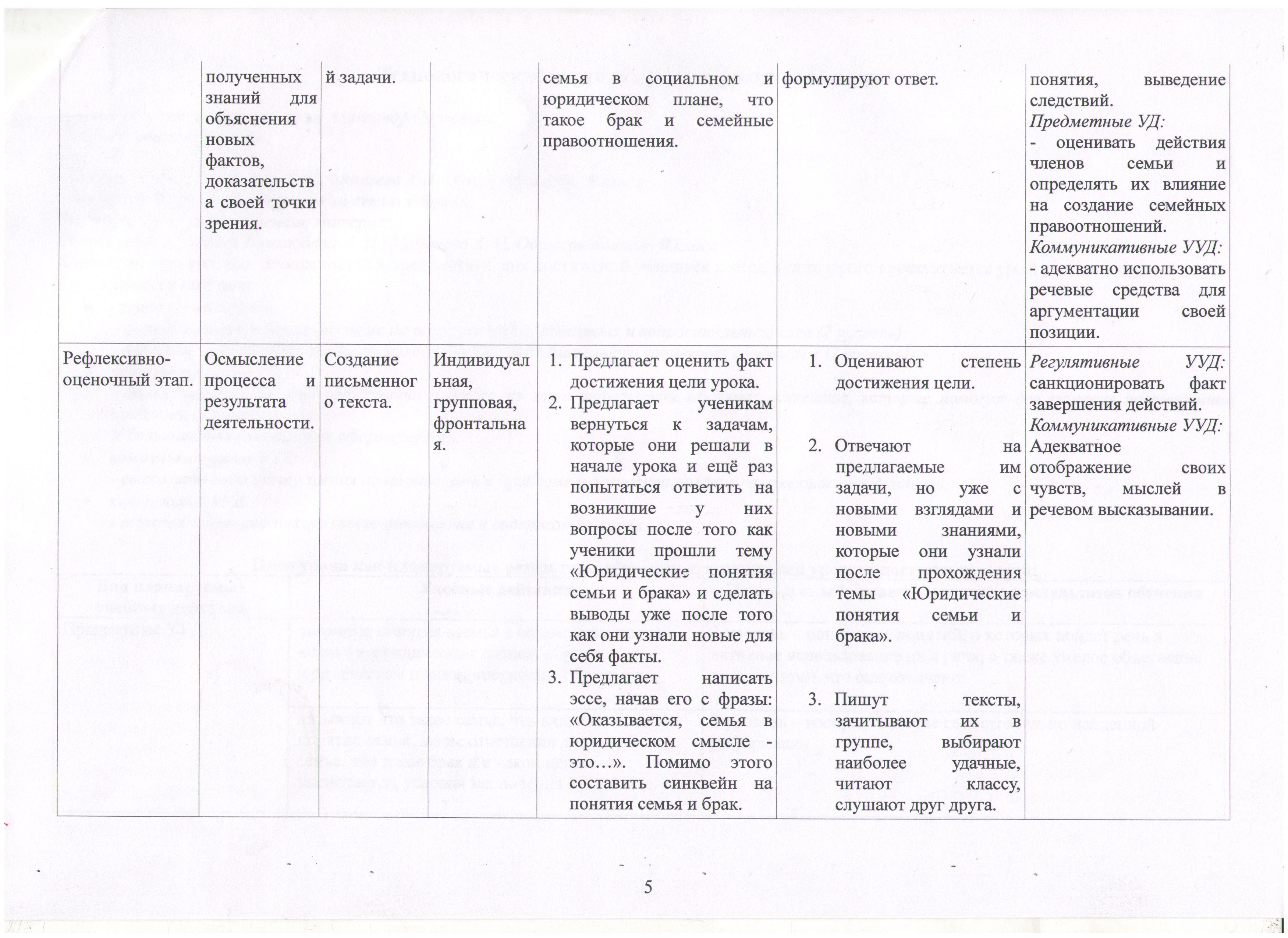 Сценарий урока обществознания