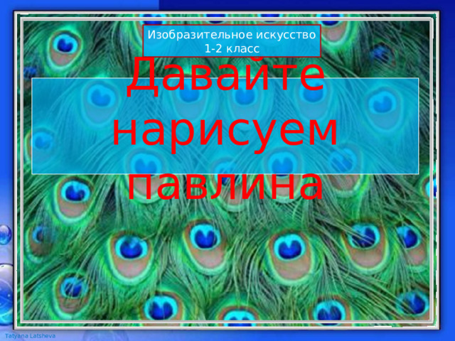Изобразительное искусство 1-2 класс Давайте нарисуем павлина 