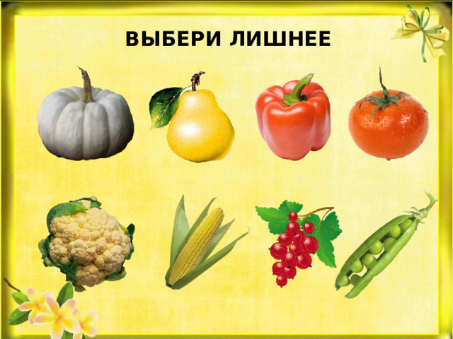 Выберите лишнее изображение