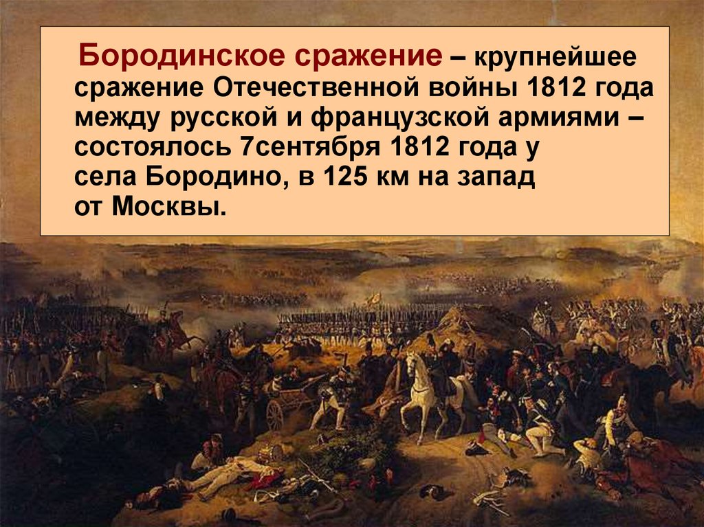 Проект историческое событие отечественная война 1812 года