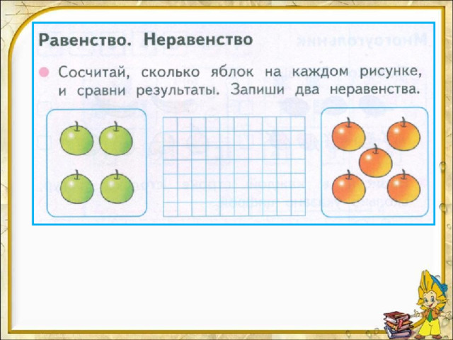 Чтобы посчитать сколько квадратов на каждом рисунке составь по одному