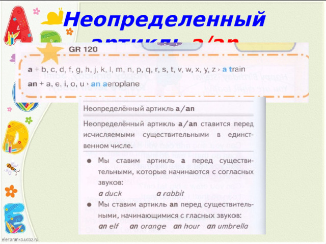 Неопределенный артикль а /an 