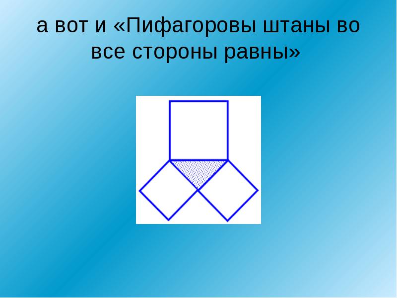 Пифагоровы штаны картинка