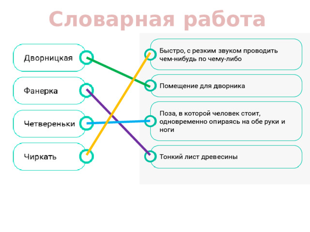 Словарная работа 