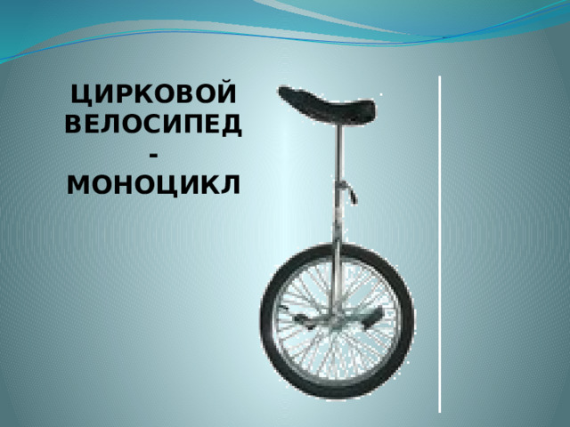 ЦИРКОВОЙ ВЕЛОСИПЕД- МОНОЦИКЛ 