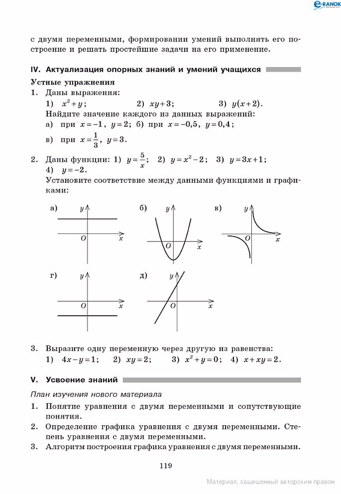 График конспект