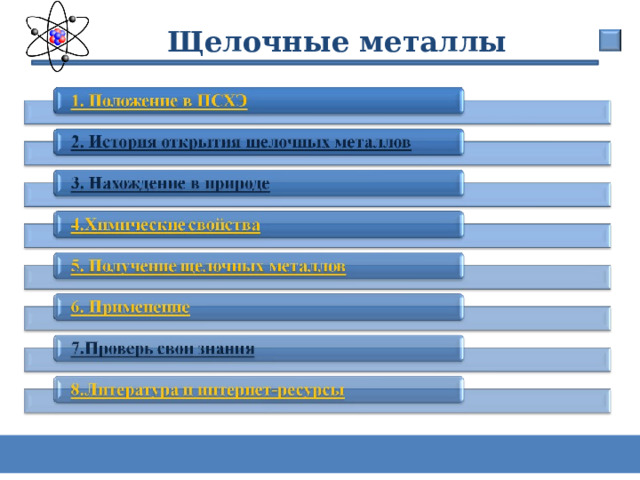 щелочные металлы презентация 11 класс