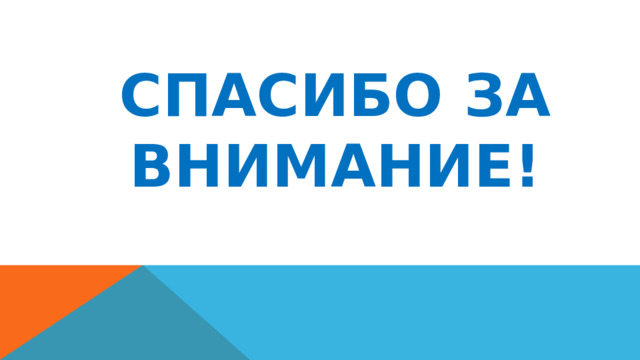 СПАСИБО ЗА ВНИМАНИЕ! 