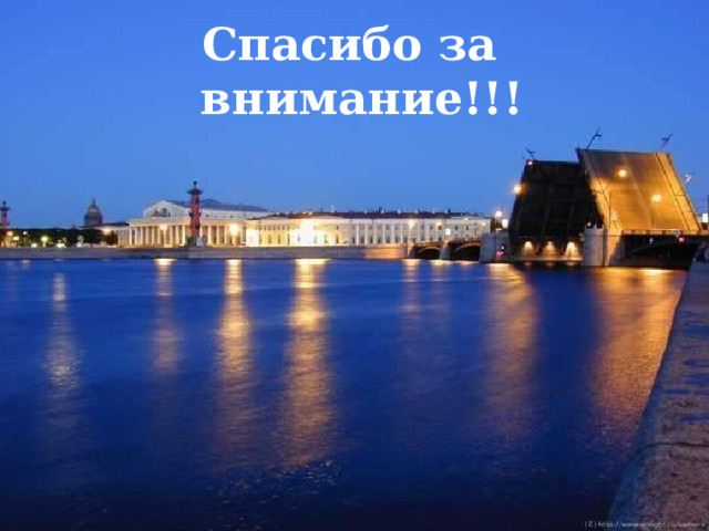Спасибо за внимание!!! 
