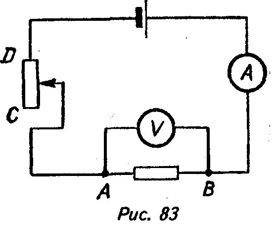 Электрическая схема содержит источник тока проводник аб ключ и реостат проводник ав помещен между