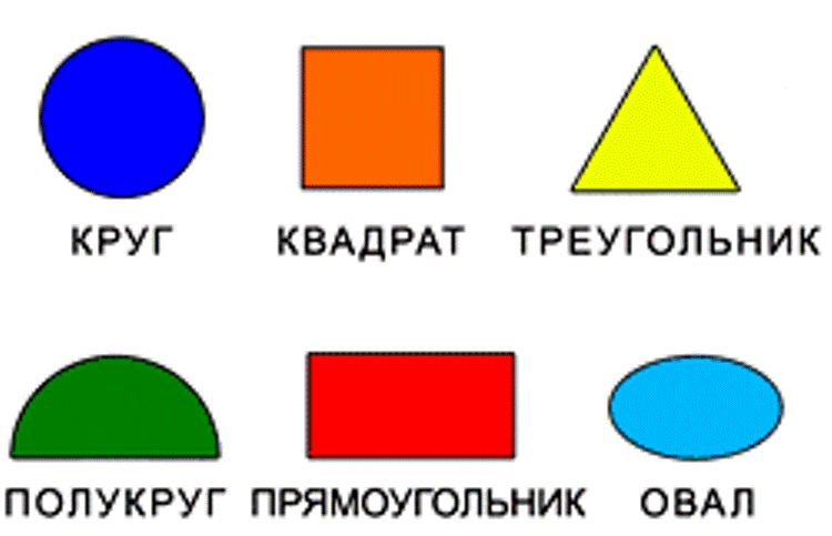 Картинки для детей цвета и формы