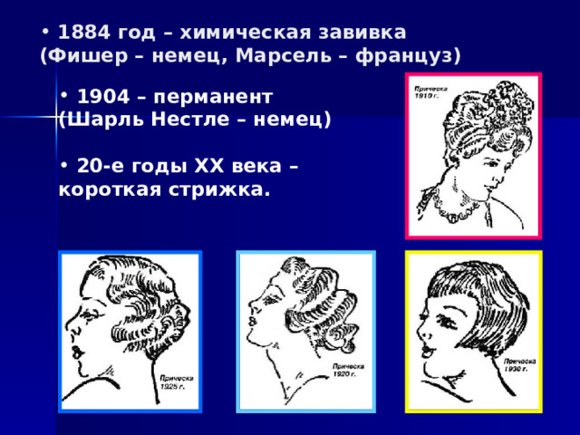 История прически презентация