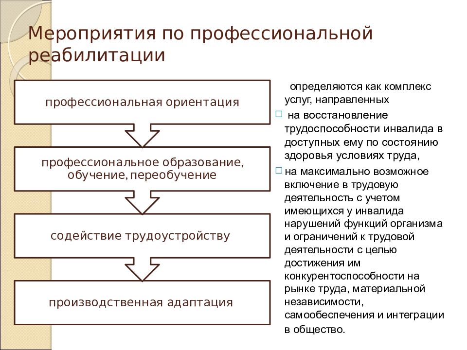 Направления включенные в профессиональный