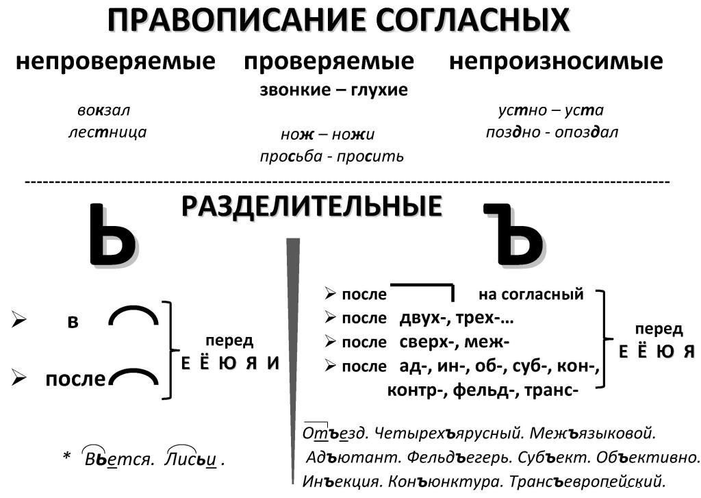 Опорные схемы по русскому языку