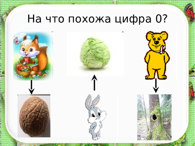 На что похожа цифра 0? 