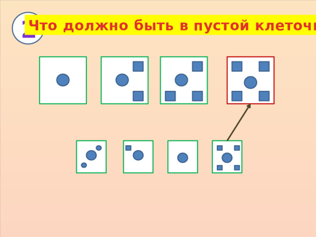 2 Что должно быть в пустой клеточке? 