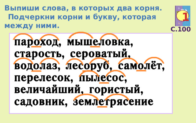 Сложные существительные с корнем коп во второй части