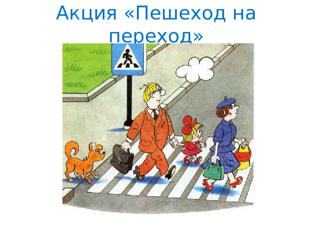 Акция «Пешеход на переход» 