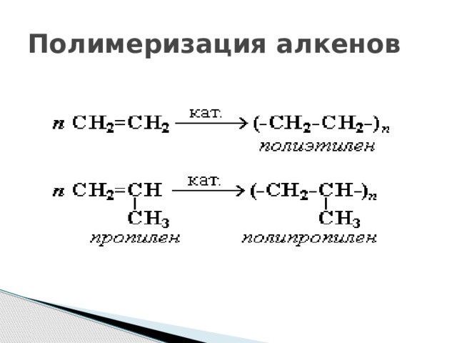 Полимеризация алкенов 