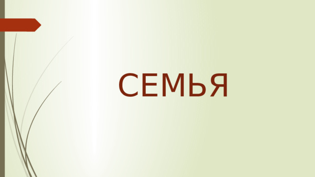 СЕМЬЯ 