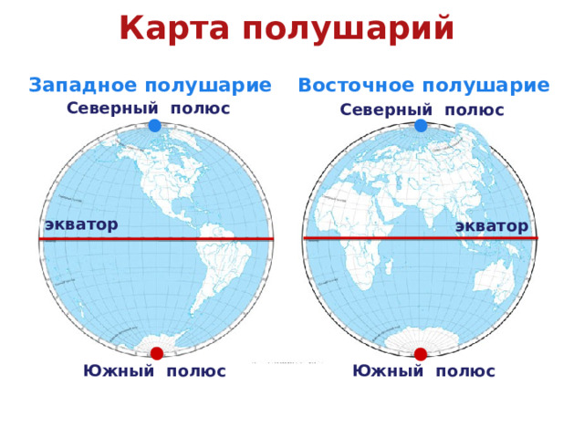 Полушария земли карта северное и южное. Северный полюс на карте полушарий. Северный и Южный полюс на карте. Полюса на карте полушарий. Западное и Восточное полушарие на карте.