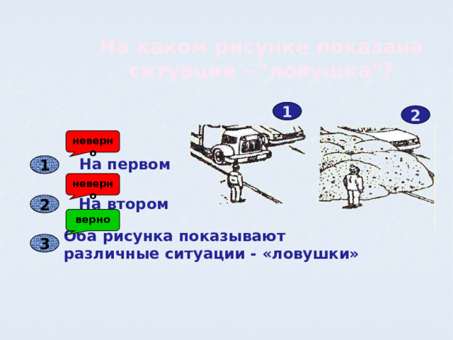 На каком рисунке показана ситуация - 