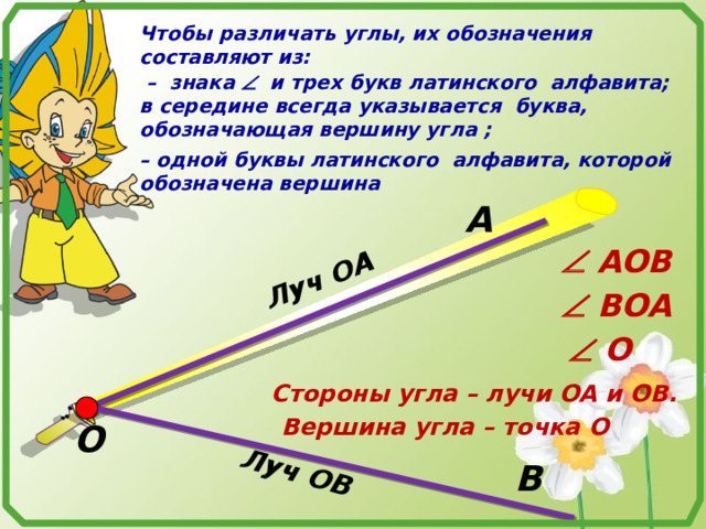 Лучи оа ов