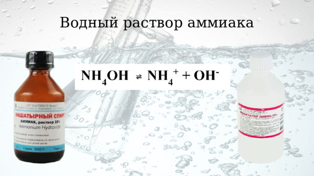 Водный раствор аммиака 