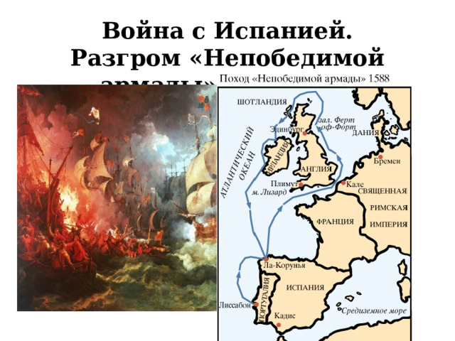  Война с Испанией. Разгром «Непобедимой армады» 1588 году 