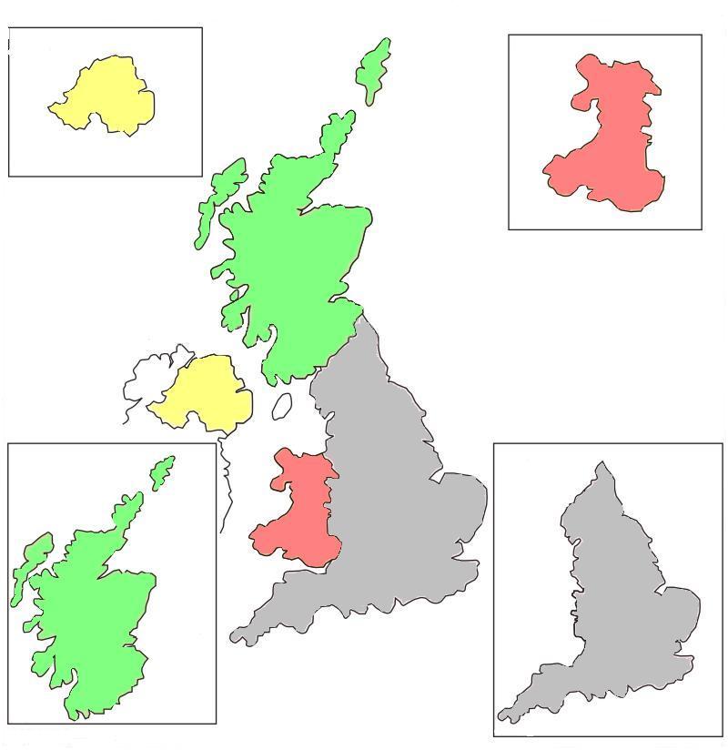 Карта великобритании англия шотландия северная ирландия уэльс