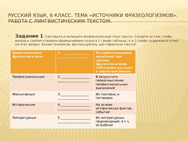 Этапы работы с текстом 6 класс. Вопросительный план пример. Простой план по тексту. Виды плана вопросный. Составить вопросительный план русский язык 6 класс.