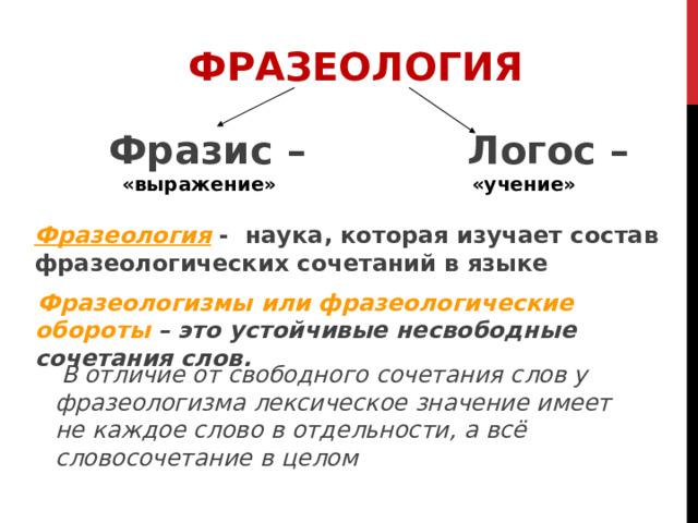 Свободное сочетание слов