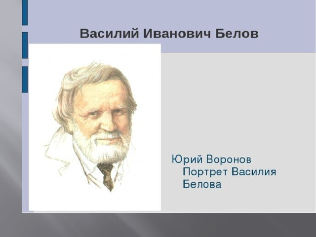 Презентация по белову василию ивановичу